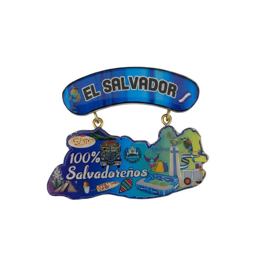 LlaveroacrilicomapadeElSalvador
