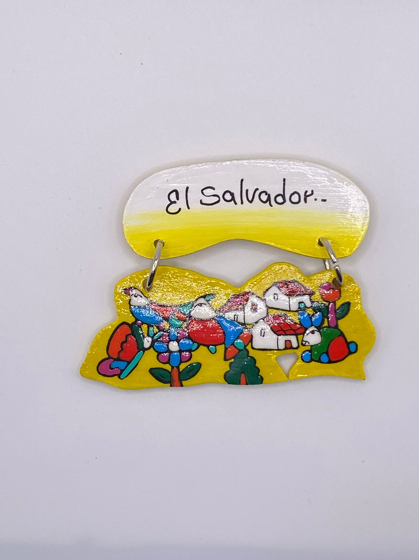 Fridge magnet El Salvador map
