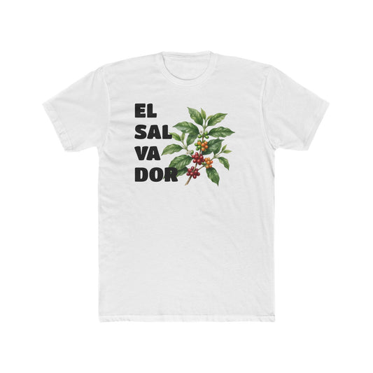 El Salvador Coffee Plant Tee — Botanical Travel Shirt